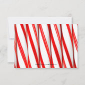 prettige feestdagen Photo Candy Cane -3x5Kerstkaar Kaart (Achterkant)
