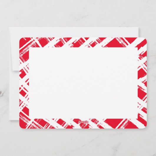 prettige feestdagen PHOTO elegant calligrafie rood Feestdagenkaart (Achterkant)