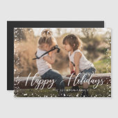 prettige feestdagen PHOTO-kerstkaart (Voorkant / Achterkant)