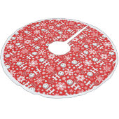 Prettige feestdagen Pickleball Snowballs Snowflake Kerstboom Rok (Gekanteld)