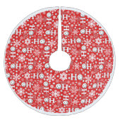 Prettige feestdagen Pickleball Snowballs Snowflake Kerstboom Rok (Voorkant)