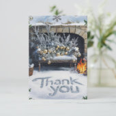 Prettige feestdagen Pine kleurrijke Boho Bedankkaart (Staand voorkant)