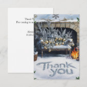 Prettige feestdagen Pine kleurrijke Boho Bedankkaart (Voorkant / Achterkant)