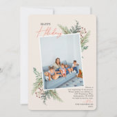 prettige feestdagen Pine Tan Moving Announge Feestdagenkaart (Voorkant)