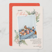 prettige feestdagen Pine Tan Moving Announge Feestdagenkaart (Voorkant / Achterkant)