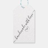 Prettige feestdagen Pine Tree Dank u Cadeaulabel (Achterkant)