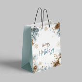 Prettige feestdagen Pine Tree Gift Bag Medium Cadeauzakje