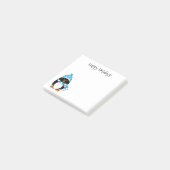 prettige feestdagen Pinguïn met Snowflakes 3 x 3 Post-it® Notes (Schuin)