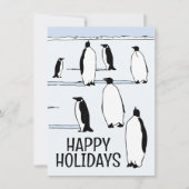 Prettige feestdagen Pinguïn Winter Christmas Cool Kaart (Voorkant)