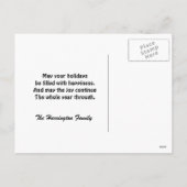 Prettige feestdagen Pinguïns Winter Scene, (Achterkant)