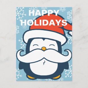 Prettige feestdagen Pinguïnsnor trend