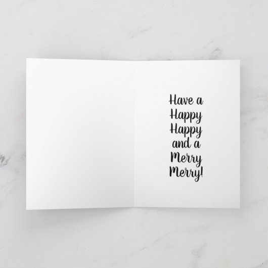 Prettige feestdagen Pink Flamingo (Binnen)