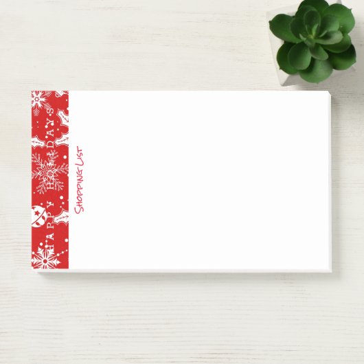 Prettige feestdagen plaatsen na advertentiepad post-it® notes (Kantoor)