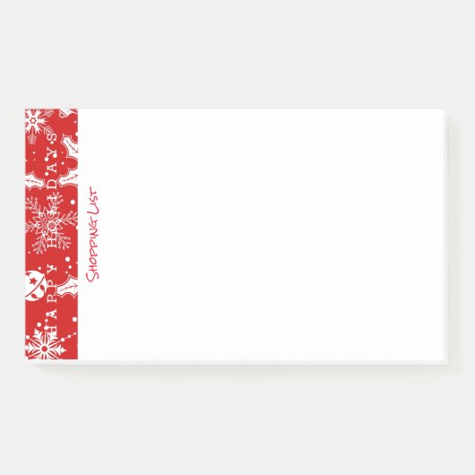 Prettige feestdagen plaatsen na advertentiepad post-it® notes (Voorkant)