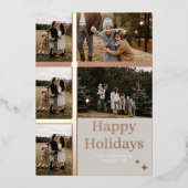 Prettige feestdagen Plaid 5 Familie Foto Plaid Col (Voorkant)