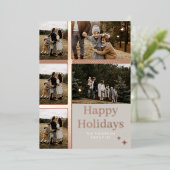 Prettige feestdagen Plaid 5 Familie Foto Plaid Col (Staand Voorkant)