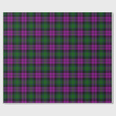 Prettige feestdagen Plaid Christmas Plaid Fuchsia Cadeaupapier (Vlak)