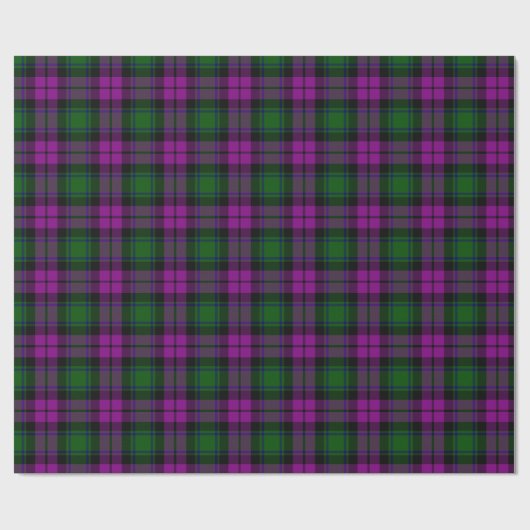 Prettige feestdagen Plaid Christmas Plaid Fuchsia  Cadeaupapier (Vlak)