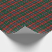 Prettige feestdagen Plaid ~ Christmas Plaid Rood G Cadeaupapier (Hoek)