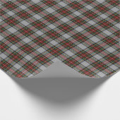Prettige feestdagen Plaid Christmas Wit Rood Groen Cadeaupapier (Hoek)