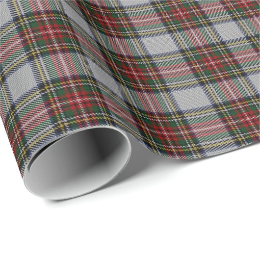 Prettige feestdagen Plaid Christmas Wit Rood Groen Cadeaupapier (Rol Hoek)