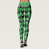  Prettige feestdagen Plaid "?" Leggings (Achterkant)