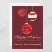 Prettige feestdagen Platte Waterverf Feestdagenkaart (Voorkant / Achterkant)