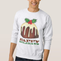 prettige feestdagen Plum Pudding Ugly KerstSweater