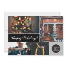 prettige feestdagen Plumber Business logo Foto's