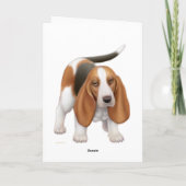 Prettige feestdagen (plural:) Basset de Kaart van (Achterkant)