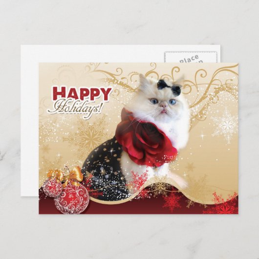 Prettige feestdagen (plural:) Briefkaart (Voorkant / Achterkant)