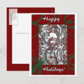 Prettige feestdagen (plural:) Briefkaart (Voorkant / Achterkant)