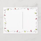 Prettige feestdagen (plural:) briefkaart met (Achterkant)