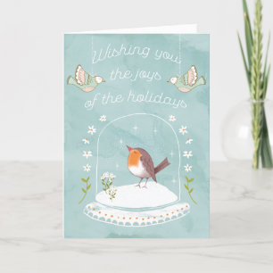 Prettige feestdagen (plural:) de Blije Vogels van Kaart