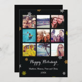 Prettige feestdagen (plural:) de Kaart van de (Voorkant / Achterkant)