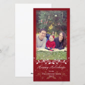 Prettige feestdagen (plural:) de Kaart van de Foto (Voorkant / Achterkant)