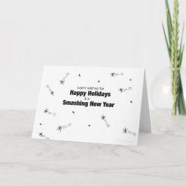 Prettige feestdagen (plural:) de Kaart van Nerd