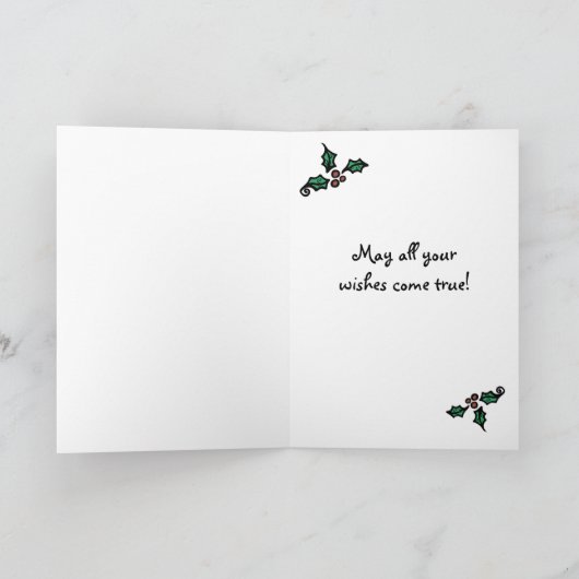 Prettige feestdagen (plural:) de Kerstkaart van de (Binnen)