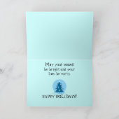 Prettige feestdagen (plural:) de Klassieke Blauwe (Binnen)