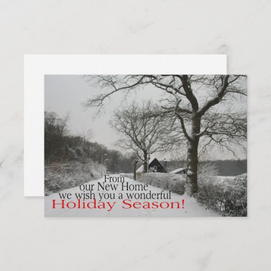 Prettige feestdagen (plural:) - de Nieuwe Kaart (Voorkant / Achterkant)