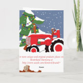 Prettige feestdagen (plural:)! De rode Kaart van (Achterkant)