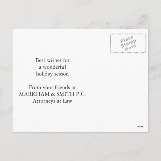 Prettige feestdagen (plural:) de Vaste Schalen van (Achterkant)