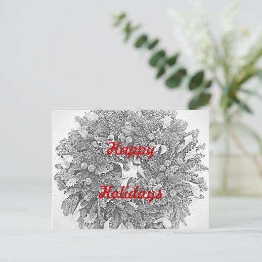 Prettige feestdagen (plural:) het Briefkaart van (Staand voorkant)