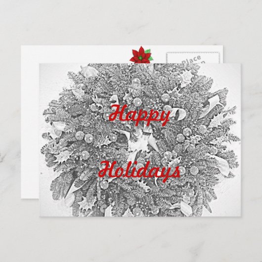 Prettige feestdagen (plural:) het Briefkaart van (Voorkant / Achterkant)