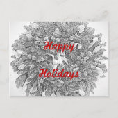 Prettige feestdagen (plural:) het Briefkaart van (Voorkant)