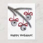 Prettige feestdagen (plural:) het briefkaart van (Voorkant)