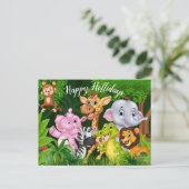 Prettige feestdagen (plural:) het briefkaart van (Staand voorkant)