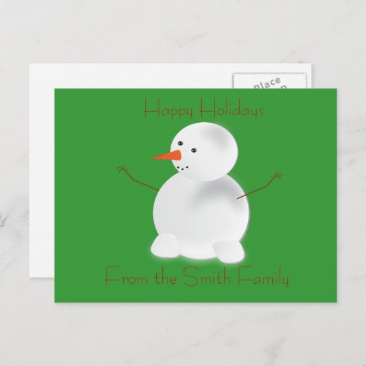 Prettige feestdagen (plural:) het Briefkaart van (Voorkant / Achterkant)