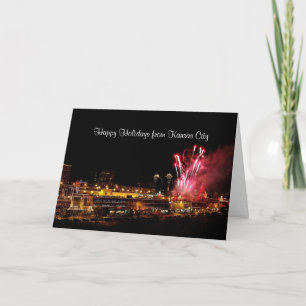 Prettige feestdagen (plural:) het Vuurwerk van het Kaart