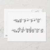 Prettige feestdagen (plural:) in Gebarentaal (Voorkant / Achterkant)